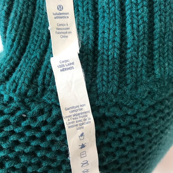 Lululemon Karma Kurmasana Knit Sweater 4 Teal - Picture 8 of 8